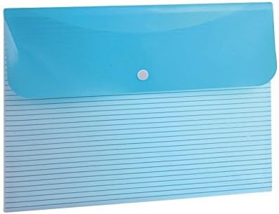 A4 File Folder Document Filing Bag Stationery Bag Carpeta File Bag Paper Document School Office Supplies,10 in blue