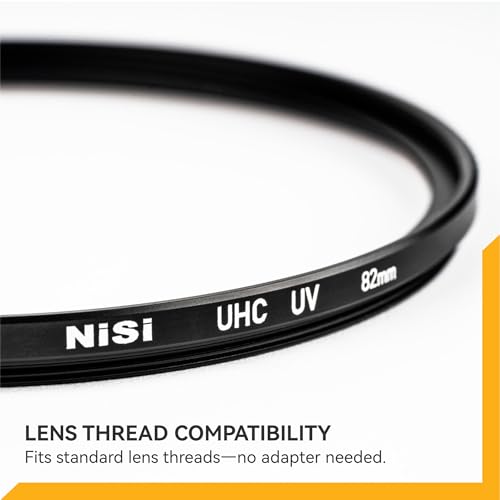 NiSi Filtr ochronny UV UHC 52 mm – ultracienki z 18 wielowarstwowymi powłokami, nano-powłoką, hydrofobową i odporną na zarysowania - UHD i filtr UV do obiektywu aparatu 52 mm