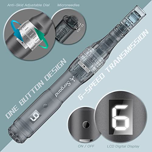 Professional Wireless Microneedling Pen With 20 Replacement Cartridges - Adjustable Micro Needling Professional Derma Pen Microneedle Machine,9Pcs 16Pin+9Pcs 36Pin+2Pcs Nano.black #TOP2