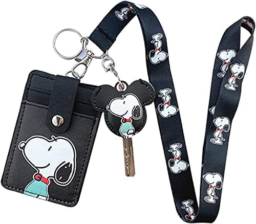 Amazon.co.jp: Snoopy Character ID Card Holder, Pass Case, Commuter ...