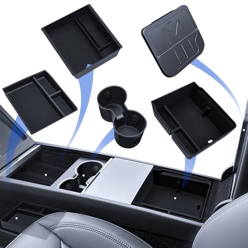 Organisateur de console Tesla Model 3 contre le désordre : boîte cachée incluse
