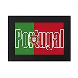 DIYthinker Portugal Land Flagge Name Desktop-Foto-Rahmen-Schwarz Bild-Kunst-Malerei Passt 10.2 x 15.2cm (4 x 6 Zoll) Bild Mehrfarbig