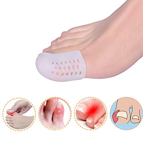 10 Pack Gel Toe Caps, Toe Protector, Breathable Toe Sleeves for Big Toe