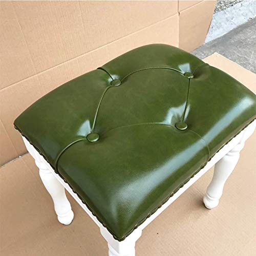 Taburete de maquillaje lavable con botón gzz para dormitorio 5