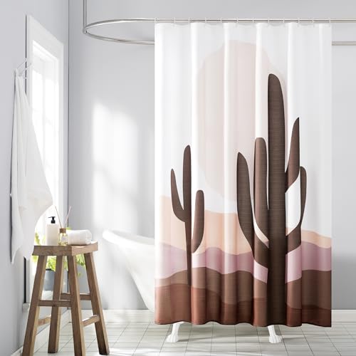 No. 918 Mesa Southwest Print Shower Curtain Set with 12...