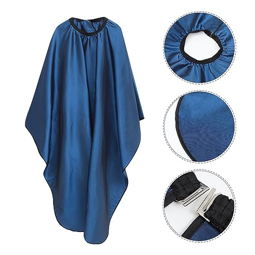 LALAFINA 1pc Blue with Large Gown Anti-Static Cape Cloth Barber Sapphire and Cutting Salon Men Baber Hair Sleeves for Apron Stylist Cover Hairdressing Coloringdyeing Sleevesprofessional - Image 4