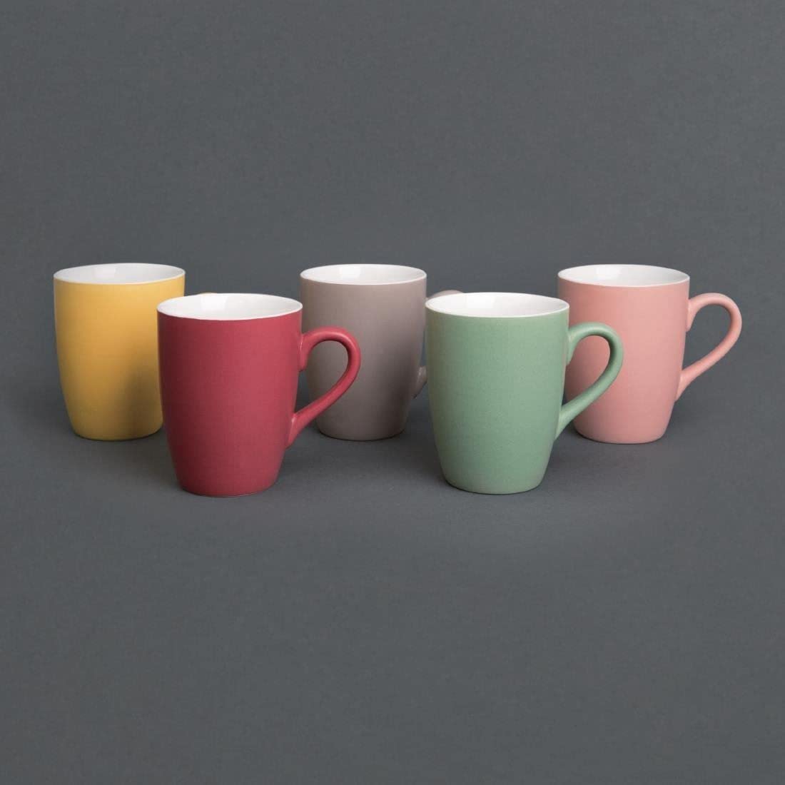Kubek porcelanowy Olympia Pastel zielony - 340ml 12oz (Pudełko 6)