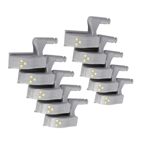 Yosoo Health Gear Sensor Cabinet Hinge Light LED Cool White, 10 PCS