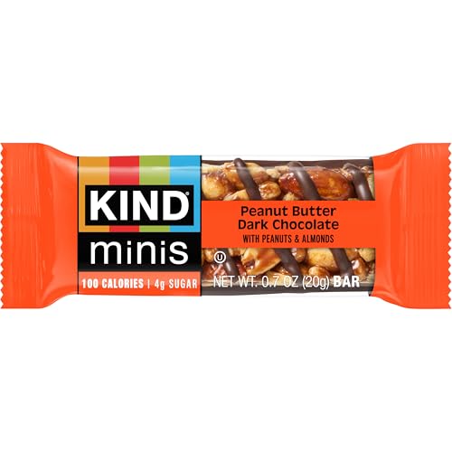 KIND Mini Snack Bars Variety Pack, Gluten Free, Low Sugar, Low Calorie Snacks, Dark Chocolate Nuts & Sea Salt, Peanut Butter Dark Chocolate, Caramel Almond & Sea Salt, 30 Count - image 5