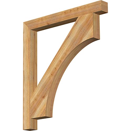 4"W x 40"D x 44"H Westlake Block Rough Sawn Bracket, Western Red Cedar