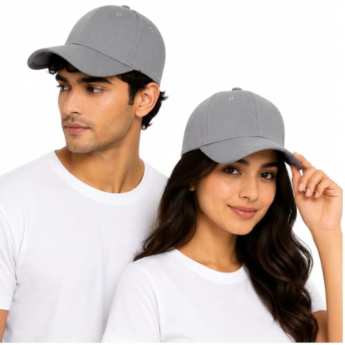 Image of Branded Cap for Men Women Unisex Boy's Girl's Topi Adjustable Strap Free Size Cotton Summer Sports Cricket Gym Dance Free Size