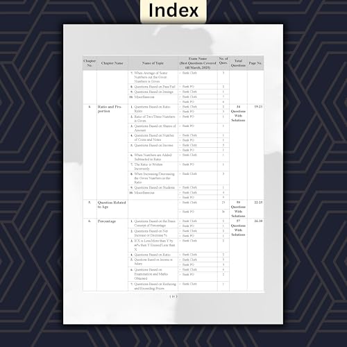 Image of Examcart Bank Clerk & PO Quantitative Aptitude PYQs Book 2026 By Vikash Jangid | Type & Level-wise 24 Chapters & 2600+ Previous Year Questions | SBI, IBPS, RBI, LIC & All Banking Exams (English)