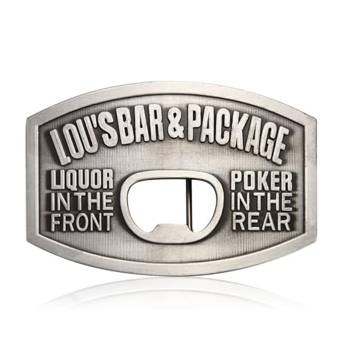 BBOTEN Beer Bottle Opener Belt Buckle, Western Belt Buckle for Men, Vintage Cowboy Bottle Opener Belt Buckle for Women