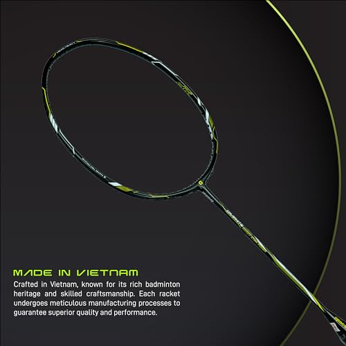 Apacs Graphite 1001 Xtra Power (36LBS, Power Frame with 100% Japanese Graphite) Badminton Racket with Full Cover (Black Green) 4 41mG5nPm2TL