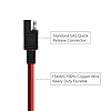 PNGKNYOCN 12V Battery Alligator Clip to SAE Connector Extension Cable,15AWG SAE Quick Release Adapter to Alligator Clips Quick Disconnect Cable(1M/3FT) #3