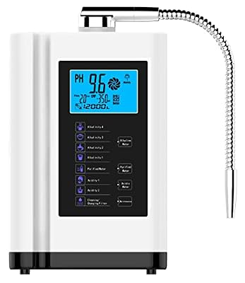 Water Ionizer, Water Purifier Machine PH 3.5-10.5 Alkaline Acid Water Machine, 8000 Liters Per Filter,7 Water Settings,Auto-Cleaning