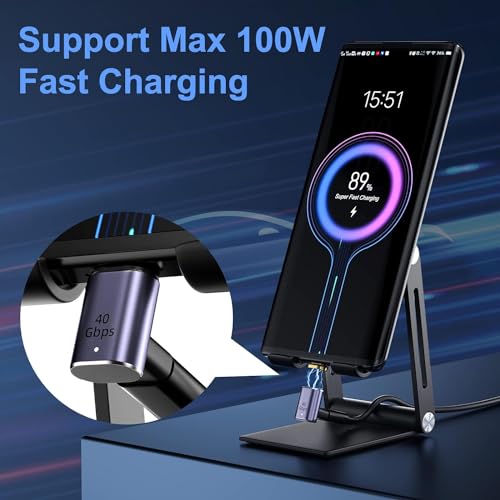 Image of Tobo USB C Magnetic Adapter USB4 40Gbps 8K 60Hz Video for Thunderbolt 4 MacBook Pro /Air, Steam Deck, Switch, VR and More Type C Devices(TD-1104TC, Pack-of-1)