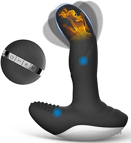 Wiggle Motion Prostate Massager Anal Plug, Aumood Vibrating Male Anal Sex Toys for Men Women Couples Adult Sex Pleasure, Remote Control Anal Toy Vibrator Stimulator Butt Plug for P spot & G spot Play