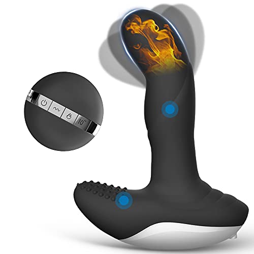 Wiggle Motion Prostate Massager Anal Plug, Aumood Vibrating Male Anal Sex Toys For Men Women Couples Adult Sex Pleasure, Remote Control Anal Toy Vibrator Stimulator Butt Plug For P Spot & G Spot Play #TOP1