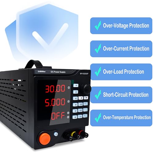 Image of DC Power Supply Variable,30V 5A Adjustable,Programmable DC Power Supply with USB Software, Regulated DC Bench Power Supply with Output Switch High Precision 4-Digit LED Display