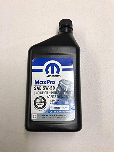 Mopar 5W20 Genuine Engine Oil 0.946L 68218890AB MS-6395 FLU2