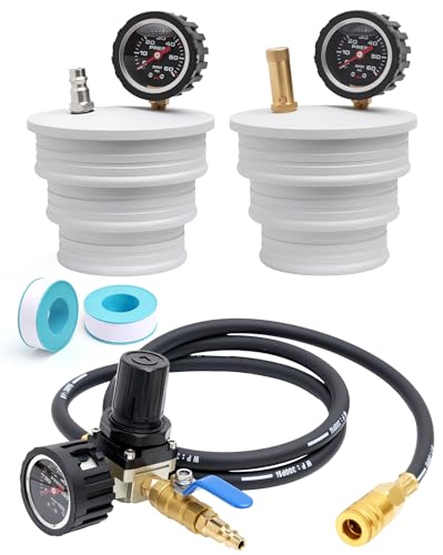 EN-48974 - EGR Cooler Pressure Tester Adapter Set to Diagnose Duramax Diesel Engine EGR Cooler Engine Coolant Leaks into Combustion Chamber - 2002-2016 Chevrolet & GMC 5 KUNGJUER Charge Air Cooler CAC Boost Leak Tester3 3.5' 4' USEU Air Fittings
