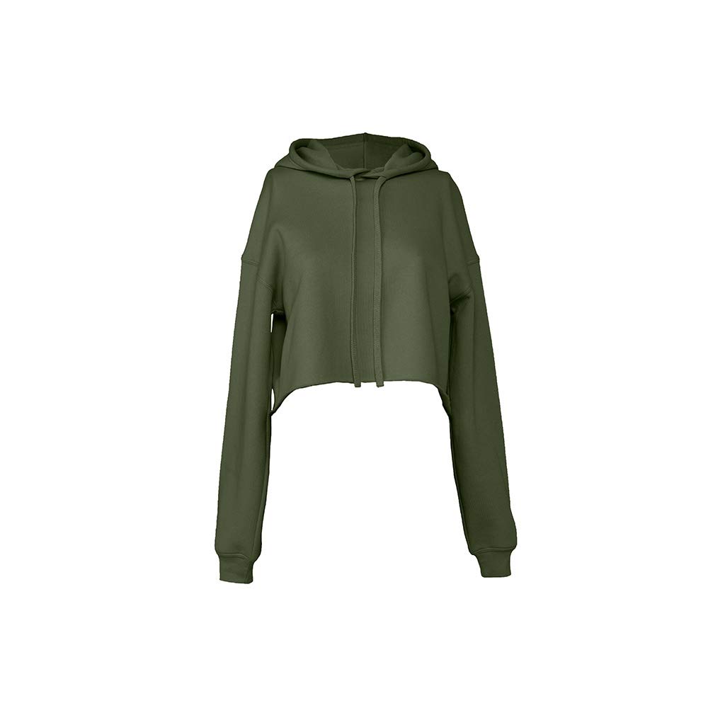 Bella Canvas Ladies Cropped Hoodie