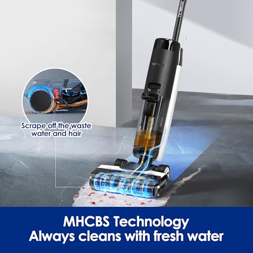 Image of Tineco Floor ONE S7 Pro Smart Cordless Wet Dry Vacuum Cleaner, Long Runtime, Great for Sticky Messes, Self-Cleaning, 158℉Hot Air FlashDrying, Dual-Sided Edge Cleaning, Extended Battery Lifespan