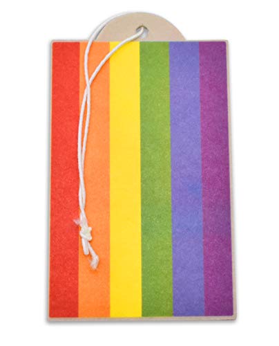 Image of Rainbow Rides Pride Flag Car Air Freshener 6-Pack
