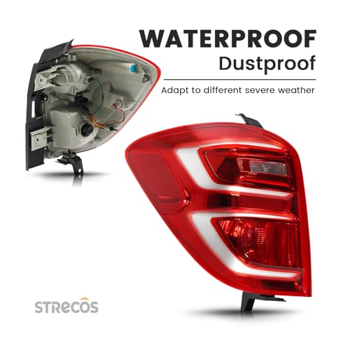 STRECOS Tail Light for 2016-2017 Chevy Equinox L LS LT LTZ Halogen Type RH Taillight w/Bulbs Rear Brake Stop Lamp Assembly Replace OEM#23399182 GM2801279 Right Passenger Side by STRECOS - Used condition - Image 6