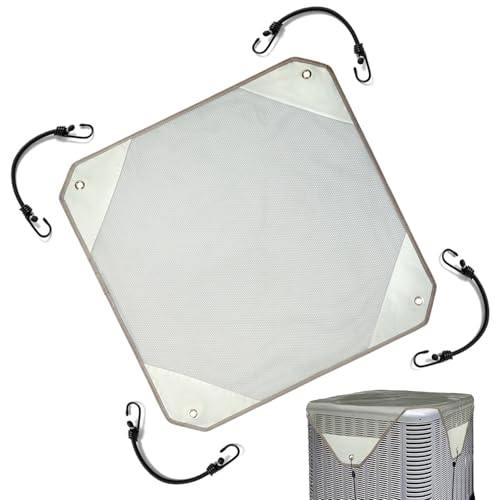 Cubierta Central AC - Protector del aire acondicionado exterior, protección del ventilador | Unidad de CA transpirable bloqueadores de hojas, y escombros defensor, escudo de lluvia para