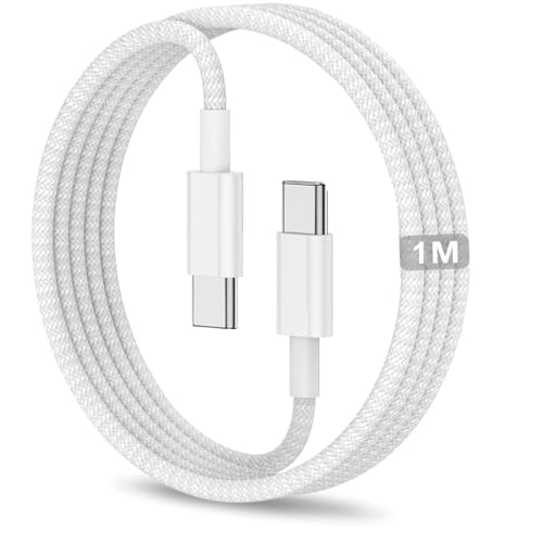 USB C to USB C Cable 3.3FT 60W Apple MFi Certified Fast Woven Charging Cord for iPhone 17/16/15 iPad A16/10th Gen iPad Pro 13/12.9/11-in iPad Air MacBook Neo