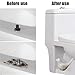 2PCS Toilet Bolt Covers Decorative, Cute Bird Toilet Screw Cover Caps, Ceramic Toilet Bolt Caps Decorative, Funny Bathroom Accessories, No Tools Easy Installation Bathroom Decor (White)