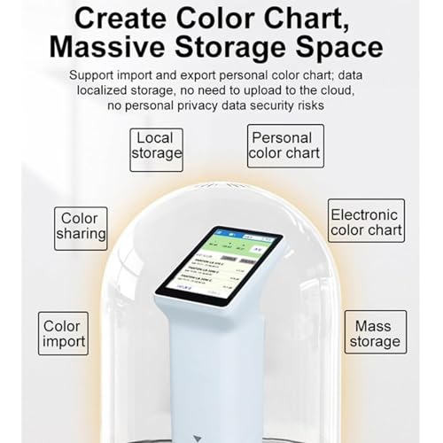 Ouverture mesure 8mm pour colorimètre portable Bluetooth avec écran tactile