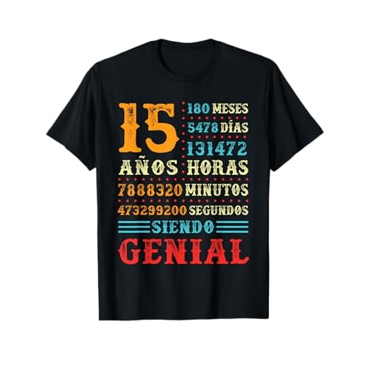 15 Años Siendo Genial, Regalo De Cumpleaños 15 Años Original Camiseta