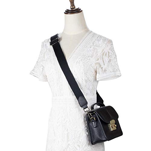 Allzedream Purse Straps Replacement Crossbody Bags Handbag Wide Canvas Leather Adjustable2