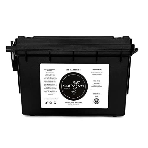 Survival Seed Kit America's #1 Largest Assortment of Heirloom Seeds - 155 Varieties - (Over 65,000 Seeds) Vegetable Fruit Herb Flower, Non-GMO, Seed Vault, Home Garden by Survive Seed Co. - Image 3