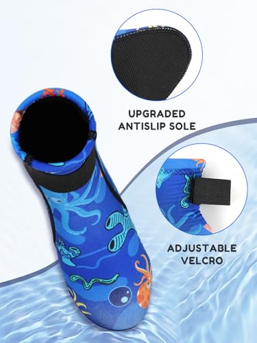 Summshall Kids Neoprene Socks 3mm Water Socks Keep Warm Sand Socks Anti-slip Wetsuit Socks Water Sport Swimming Surfing - Image 2