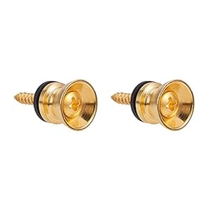 WANDIC Gitaar Band Sloten en Knopen Anti-slip Gitaar Strap Lock Knop Gesp Nagels