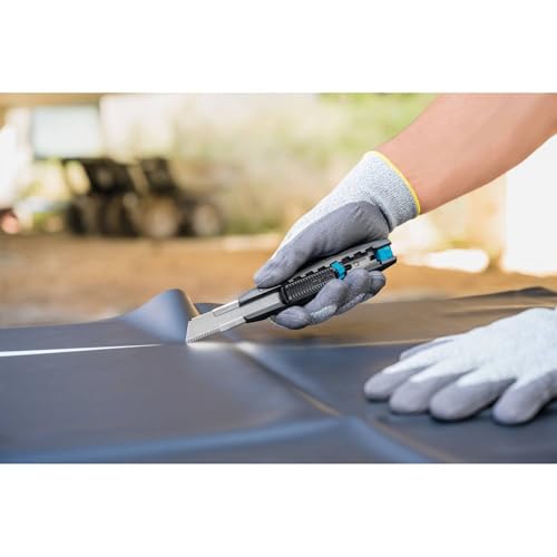 MARTOR Sicherheitsmesser Mit optionaler Klingenarretierung in 7 Stufen, SECUBASE 383, Profi Cuttermesser, Styroporklinge 379, Wellenschliff, Rechts- & Linkshänder, Handwerk