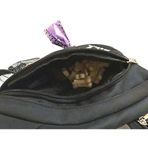   Dog-Treat-Pouches-for-Pet-Training--Hands-Free-Leash-Dog-Training-Bag-with-Treat-Pouch-Poop-Bag-Holder-Squeaker--Dog-Walking-Bag-for-Reactive-Dogs-Agility-More-Black-Standard