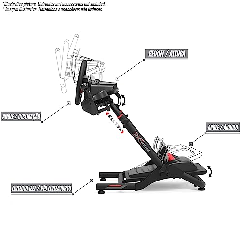 Extreme Simracing Suporte Para Volante Cockpit Simulador SGT Preto - Imagem 4