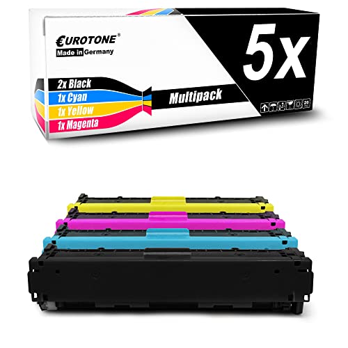 Cartouches de toner Canon LBP7110cw Eurotone remplace 731 lot de 5 couleurs
