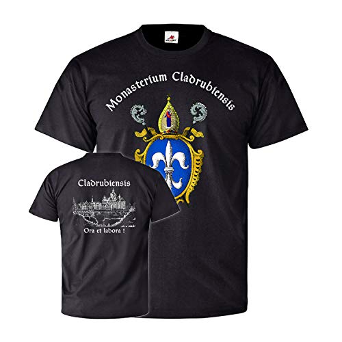 T-shirt Glaube Kloster Cladrubiensis noir pour éviter les looks basiques