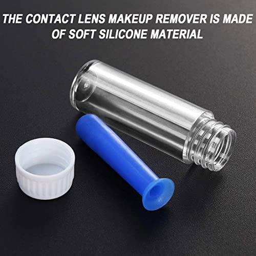 SIOPPKIK 4 Pièces Inserteur de Lentilles de Contact en Silicone Dissolvant de Lentilles Rigides Quotidien de Contact pour Support Succion Retrait de Lentille de Voyage Portable Mensuel Quotidienne - Image 5
