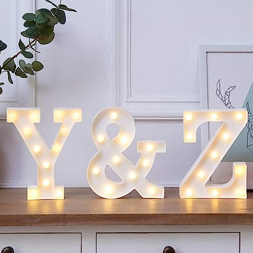 Image of Marquee Z Alphabet Shaped LED Light Lamp for Decoration Decore Walls Hanging Birthday Party Wedding (Z)