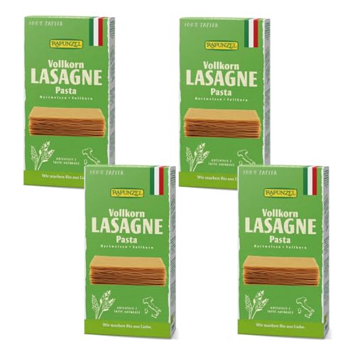 Rapunzel Lasagne-Platten Vollkorn, 4er Pack (4 x 250 g) - Bio
