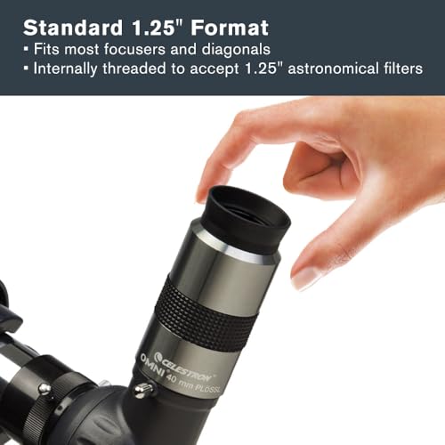 Celestron Omni 40mm ocular óptico 1.25 con lentes Plössl de cuatro elementos 6