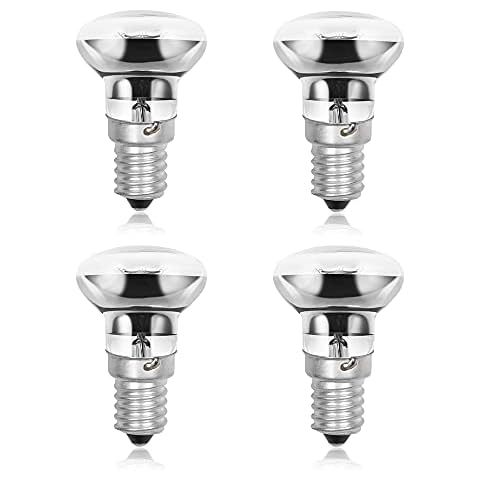Luxvista 30W E14 R39 Lavalampe Reflektorlampe, Dimmbar E14 Sockel R39 Heizlampe, AC220-240V, Warmweiß 2700-2800K(4er-Pack) Cover