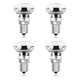 Luxvista 30W E14 R39 Lavalampe Reflektorlampe, Dimmbar E14 Sockel R39 Heizlampe, AC220-240V, Warmweiß 2700-2800K（4er-Pack）